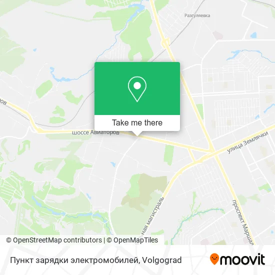 Пункт зарядки электромобилей map