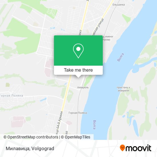Милавица map