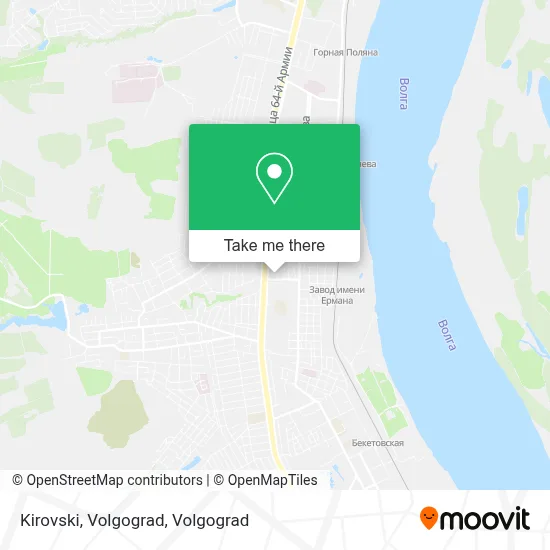 Kirovski, Volgograd map