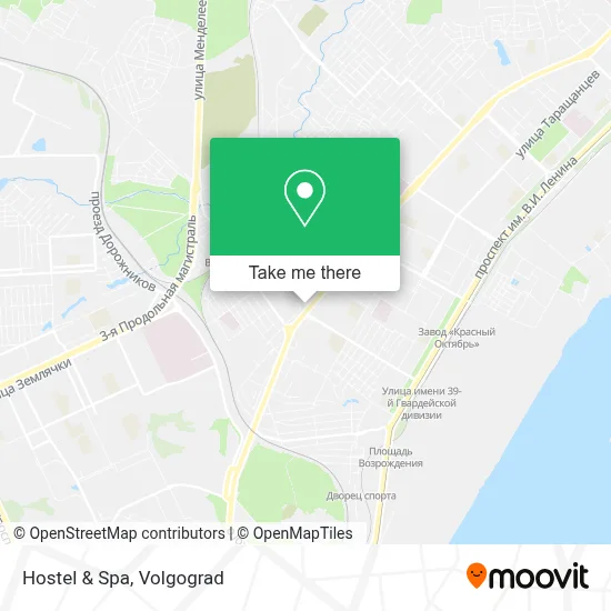 Hostel & Spa map