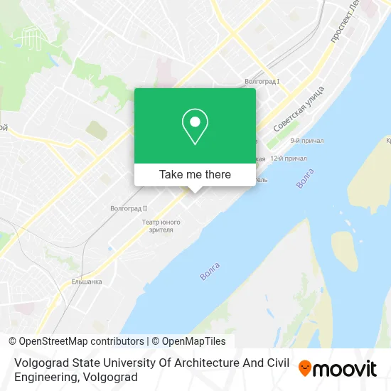 Volgograd State University Of Architecture And Civil Engineering map