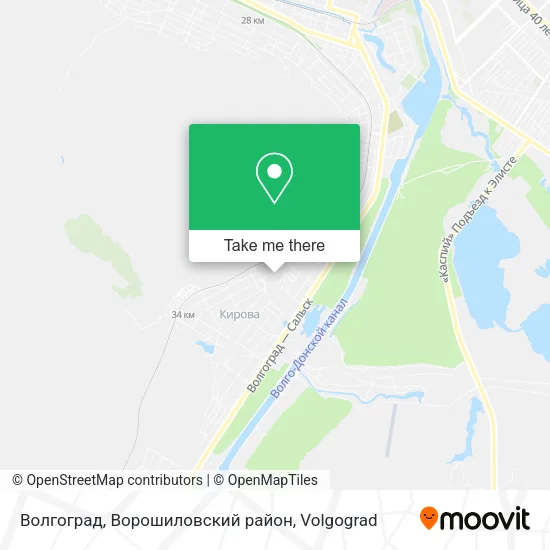 Волгоград, Ворошиловский район map