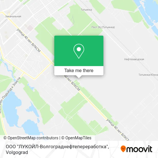 ООО "ЛУКОЙЛ-Волгограднефтепереработка" map