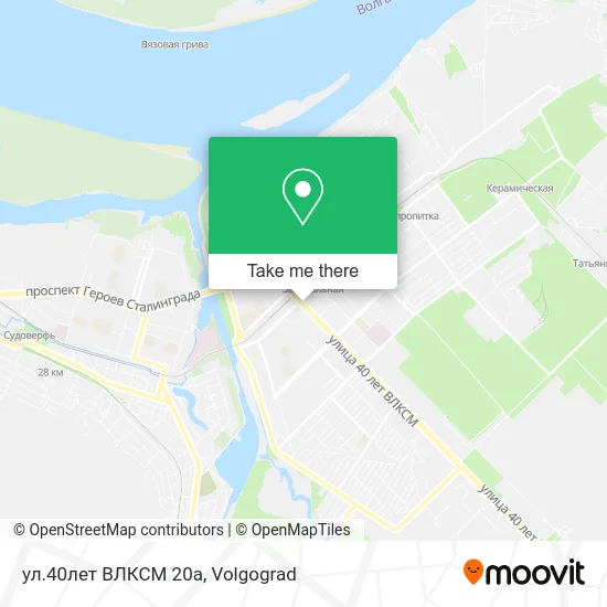 ул.40лет ВЛКСМ 20а map