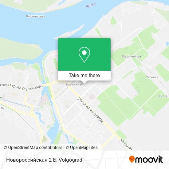 Новороссийская 2 Б map