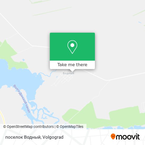 поселок Водный map