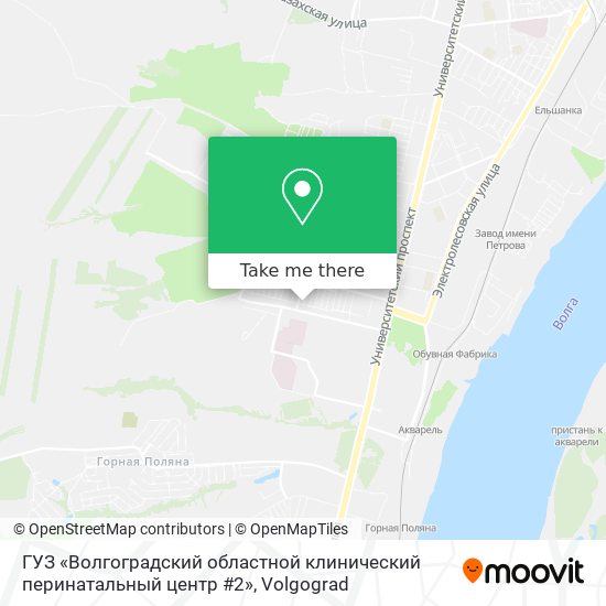ГУЗ «Волгоградский областной клинический перинатальный центр  #2» map