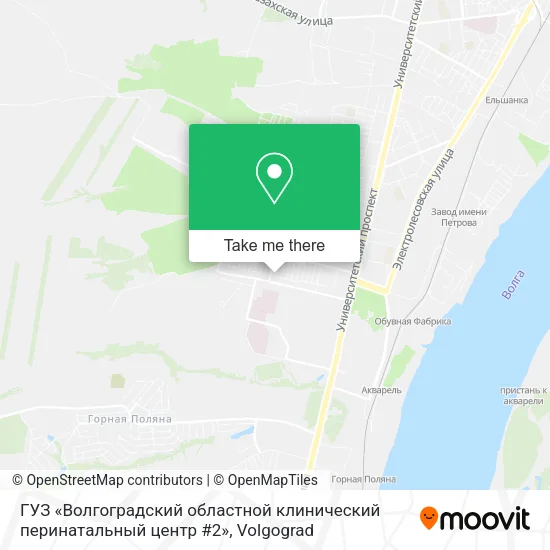 ГУЗ «Волгоградский областной клинический перинатальный центр  #2» map