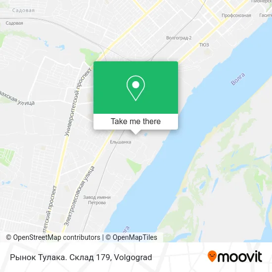 Рынок Тулака.  Склад 179 map