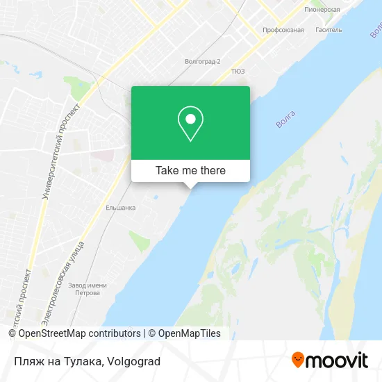 Пляж на Тулака map