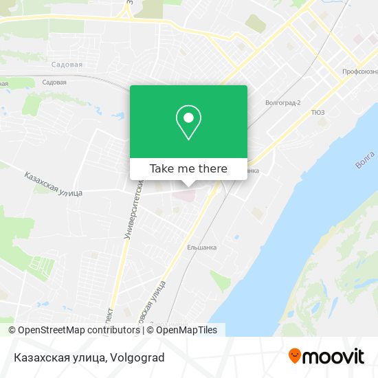 Казахская улица map