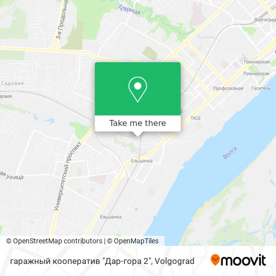 гаражный кооператив "Дар-гора 2" map