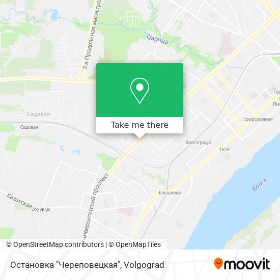 Остановка "Череповецкая" map