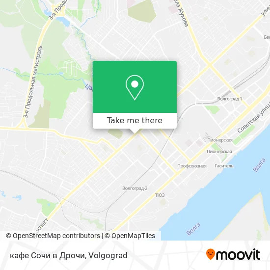 кафе Сочи в Дрочи map