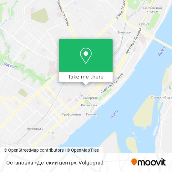 Остановка «Детский центр» map