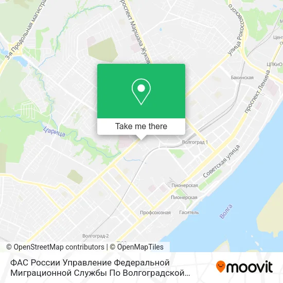 ФАС России Управление Федеральной Миграционной Службы По Волгоградской Области map