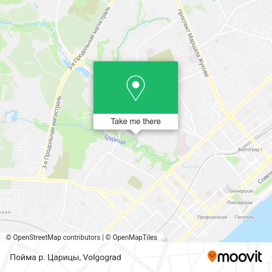 Пойма р. Царицы map