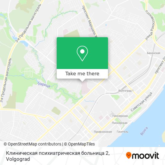 Клиническая психиатрическая больница 2 map