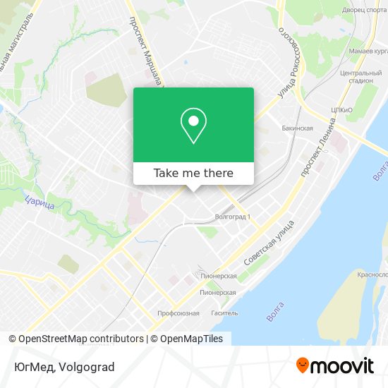 ЮгМед map