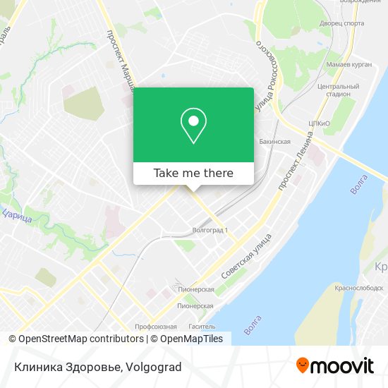 Клиника Здоровье map