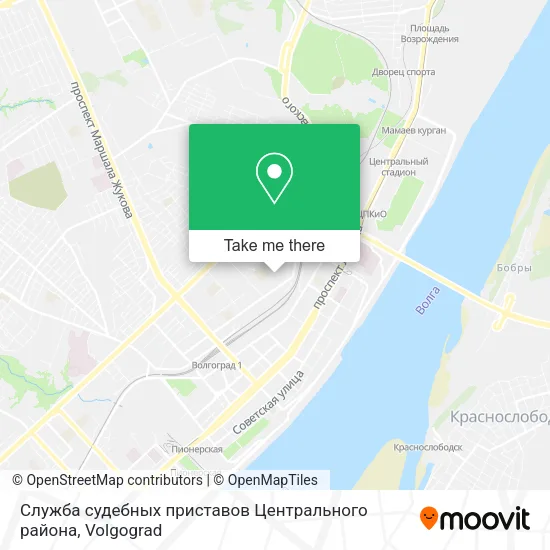 Служба судебных приставов Центрального района map