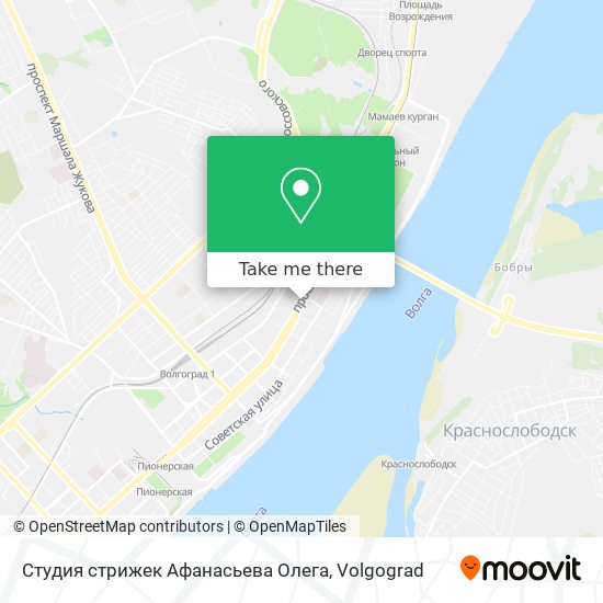 Студия стрижек Афанасьева Олега map