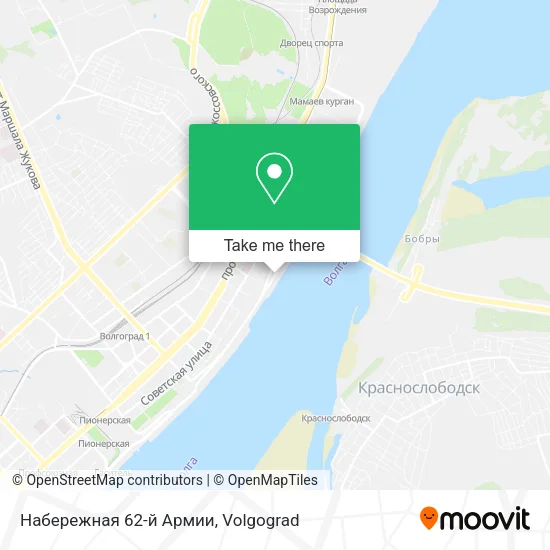 Набережная 62-й Армии map