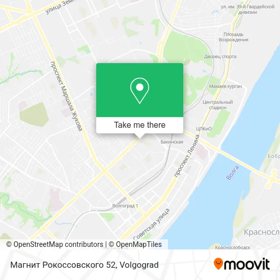 Магнит Рокоссовского 52 map