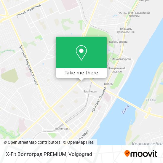 X-Fit Волгоград PREMIUM map