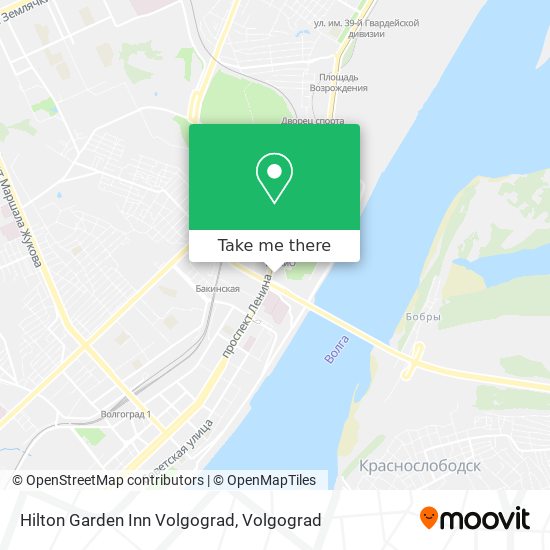 Hilton Garden Inn Volgograd map