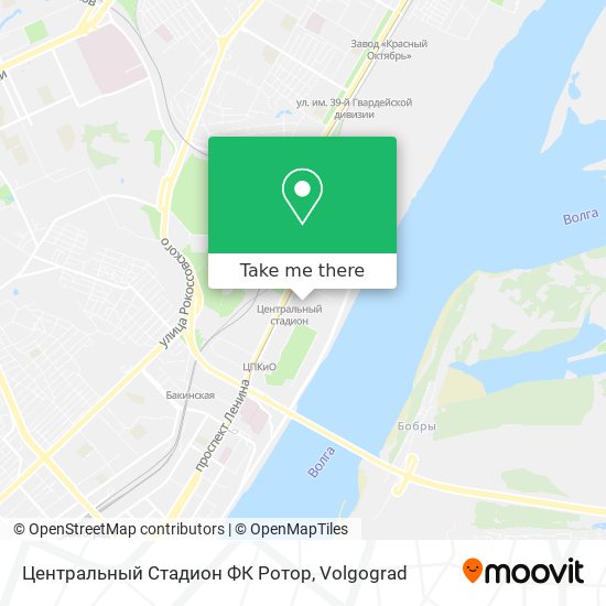 Центральный Стадион ФК Ротор map