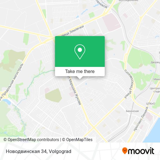 Новодвинская 34 map