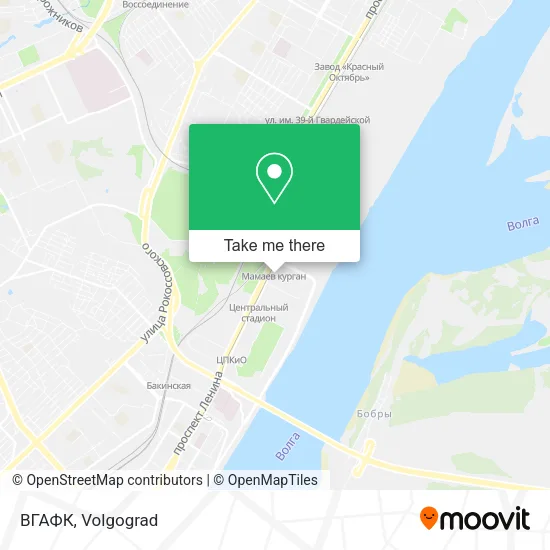 ВГАФК map