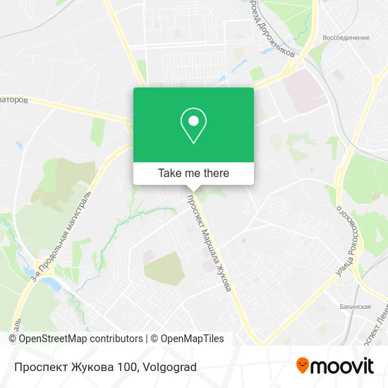Проспект Жукова 100 map