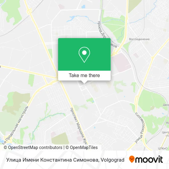 Улица Имени Константина Симонова map