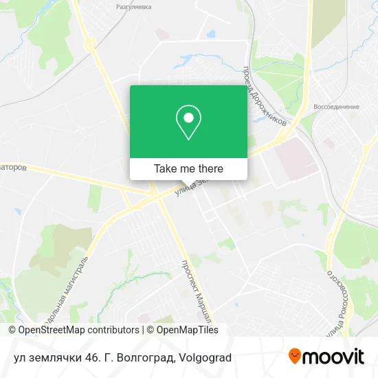 ул землячки 46. Г. Волгоград map