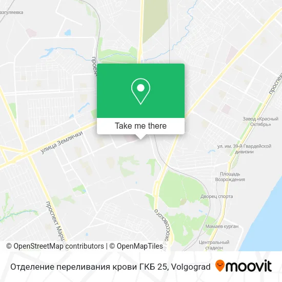 Отделение переливания крови ГКБ 25 map