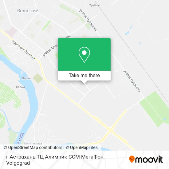 г.Астрахань ТЦ Алимпик  ССМ МегаФон map