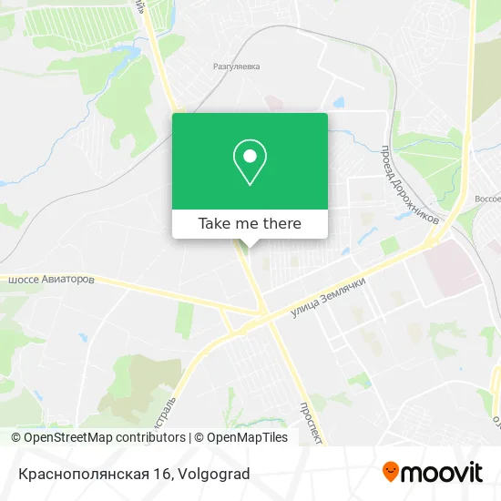 Краснополянская 16 map