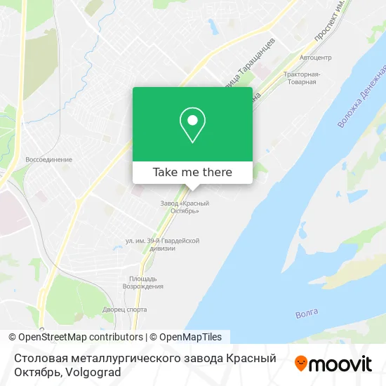 Столовая металлургического завода Красный Октябрь map