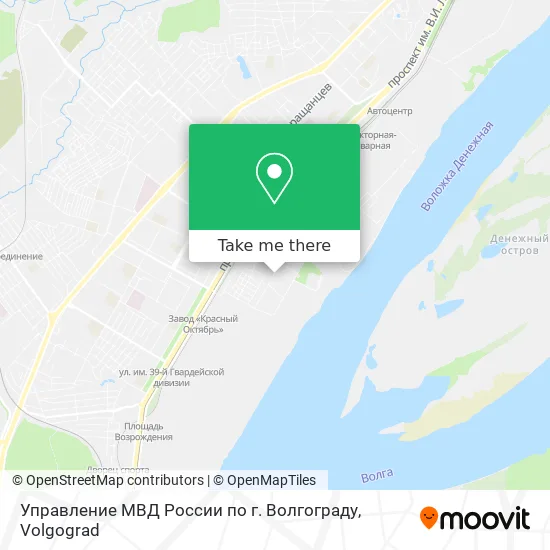 Управление МВД России по г. Волгограду map