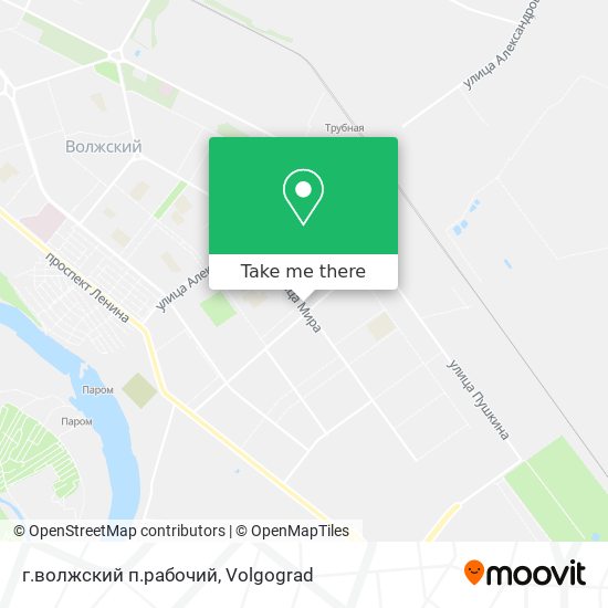 г.волжский п.рабочий map