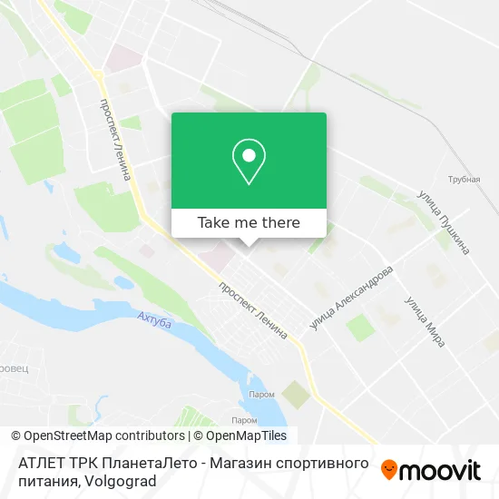 АТЛЕТ ТРК ПланетаЛето - Магазин спортивного питания map