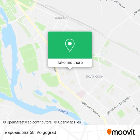 карбышева 58 map