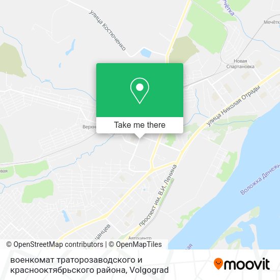 военкомат траторозаводского и краснооктябрьского района map