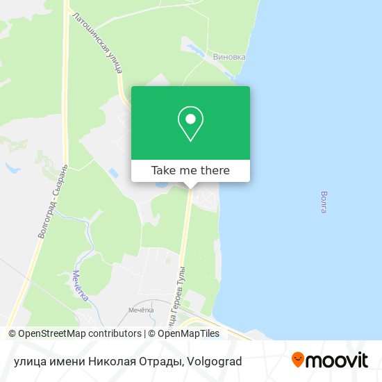 улица имени Николая Отрады map