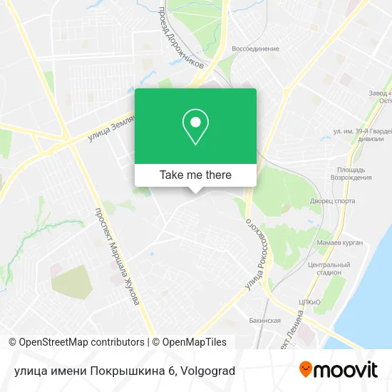 улица имени Покрышкина 6 map