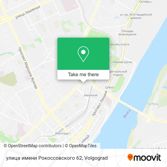 улица имени Рокоссовского 62 map