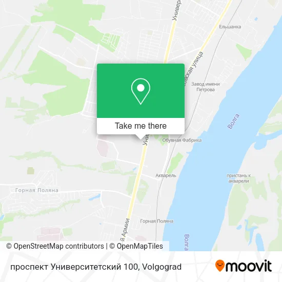 проспект Университетский 100 map