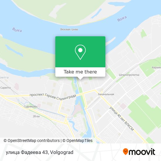 улица Фадеева 43 map